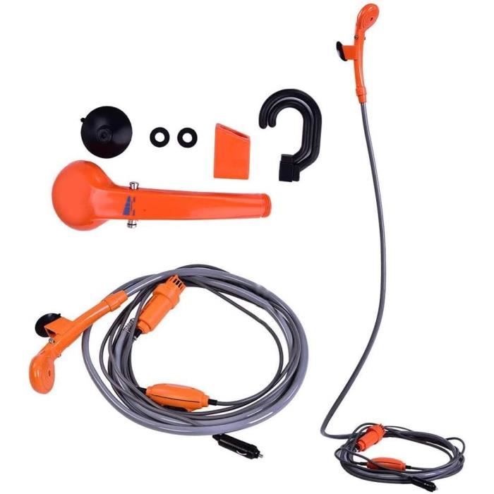 Douche De Camping Électrique Portable 12V - Pompe Pulvérisation Eau Voiture Et Plein Air