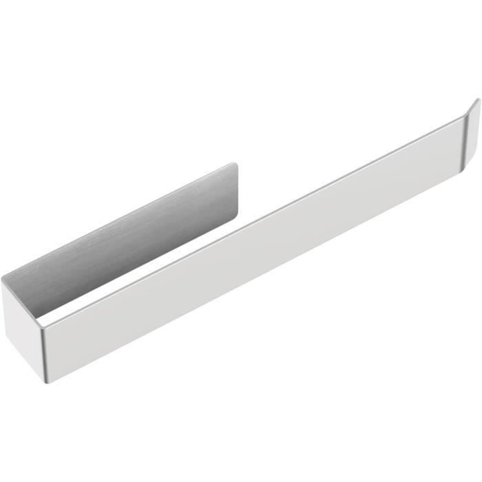 Porte-serviettes Autocollant Sans Perçage Pour Salle De Bain Et Cuisine - 1 Porte-serviette + 2 Porte-éponges - Acier Inoxydable Noir