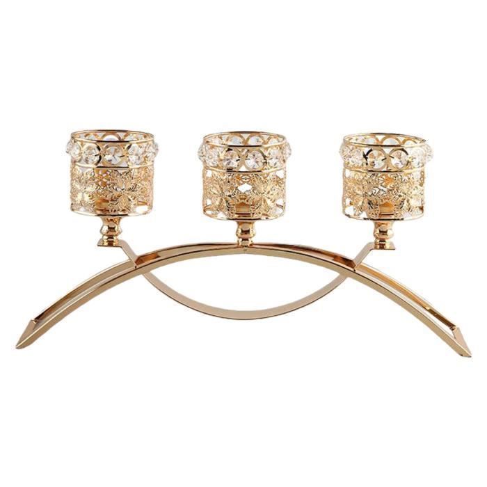 Candélabre 5 Bras – Porte-bougies Pour Mariage, Table, Argenté