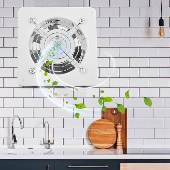 Ventilateur dextraction mural silencieux - Vvikizy - Blanc - 135 x 135 x 75 cm - 547 g - Vvikizy
