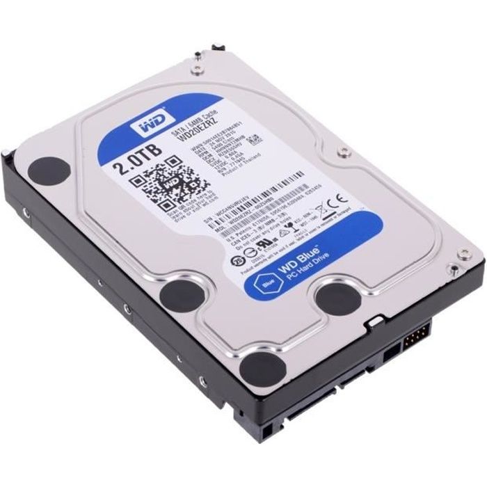 2 To Disque dur interne de bureau 3.5 Western Digital Blue SATA