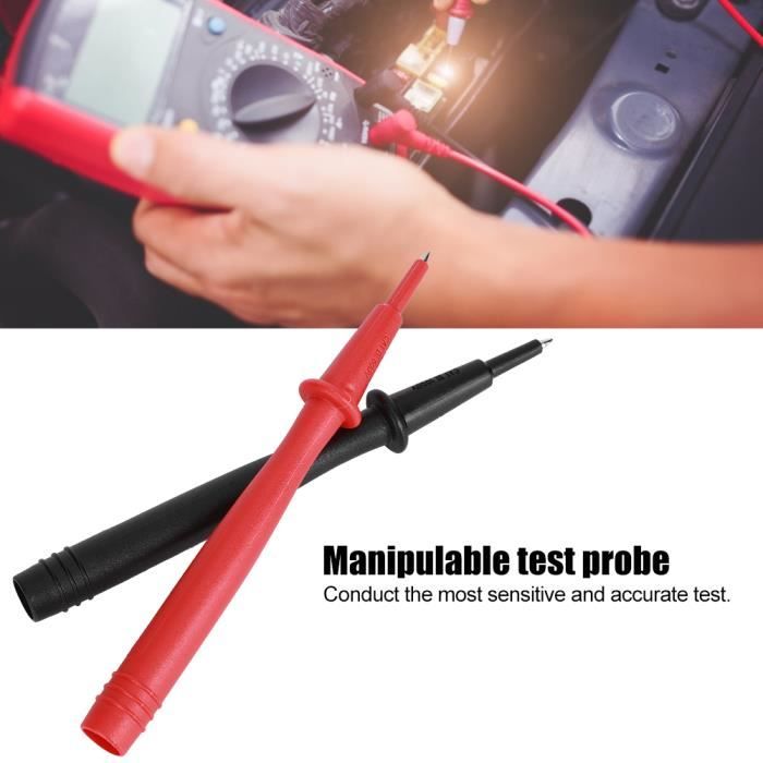 Cordon De Test YOSOO P5008 - Noir Rouge - Multimètre Sonde De Test Aiguilles De Perçage