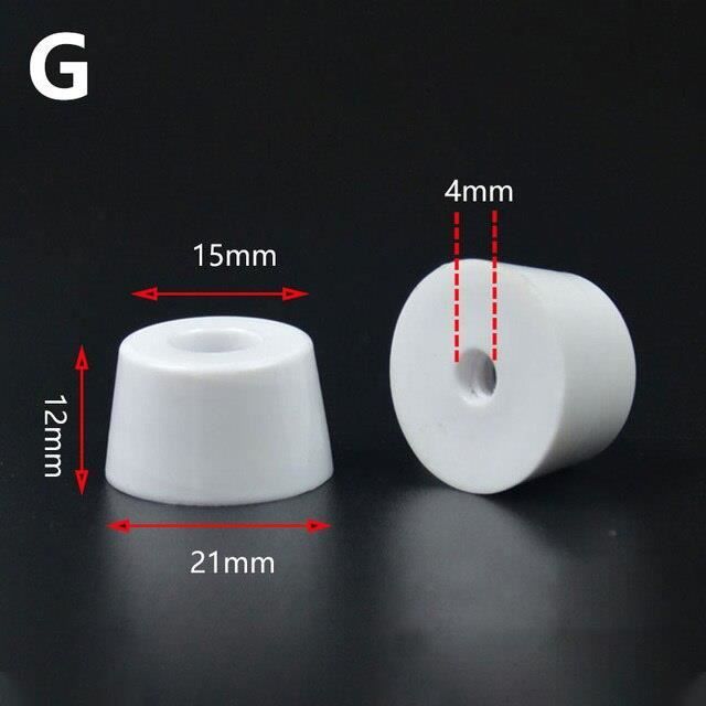 10 Protège-pieds De Chaise En Caoutchouc Noir - Diamètre Intérieur 35mm - Marque Uxcell