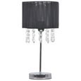 💞2036Lampe de bureau industrielle Lampe de Table Salon Design Moderne 20 x 44 cm (diamètre x H)LAMPE A POSER - Noir Rond E27-1