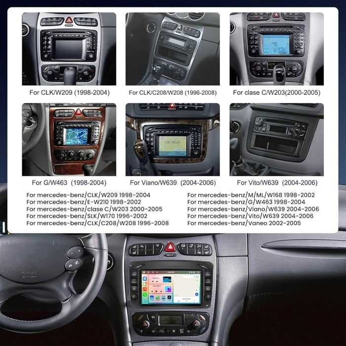 W168 Android 4+64G Android Autoradio 7