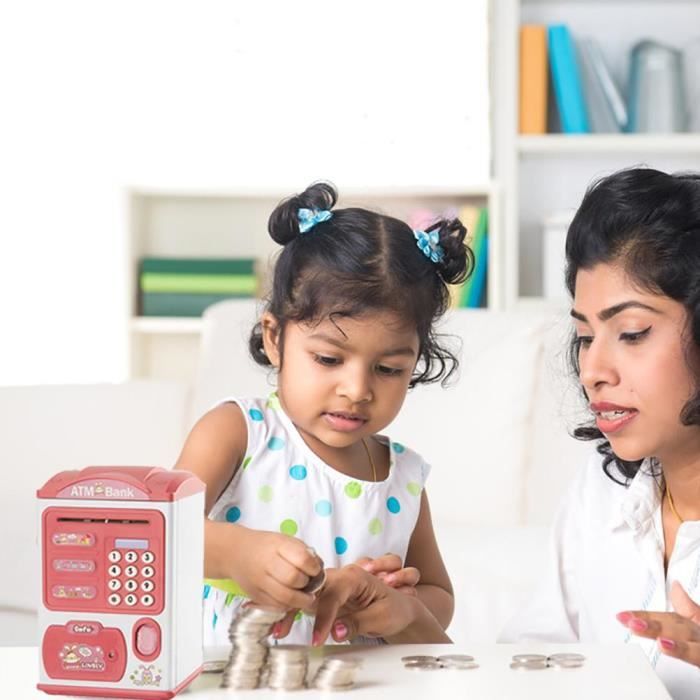 Drfeify mini distributeur automatique de billets Tirelire jouet Mini