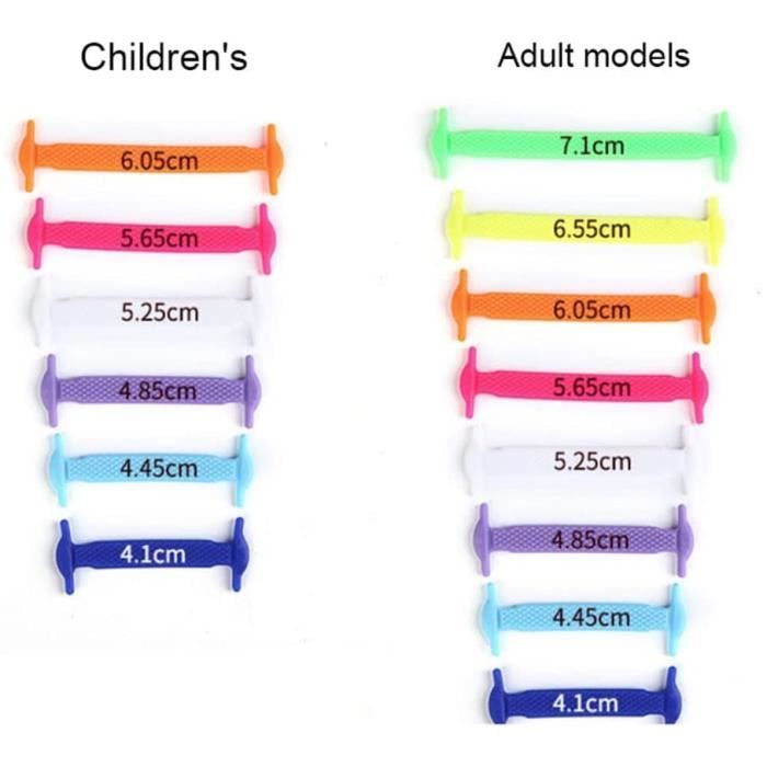 Lacets Magiques Lacets eLastiques en Silicone Lot de 20 Lacets en Silicone ImpermeAbles pour Enfants Et Adultes eLeGants Fle 182 Cdiscount Chaussures