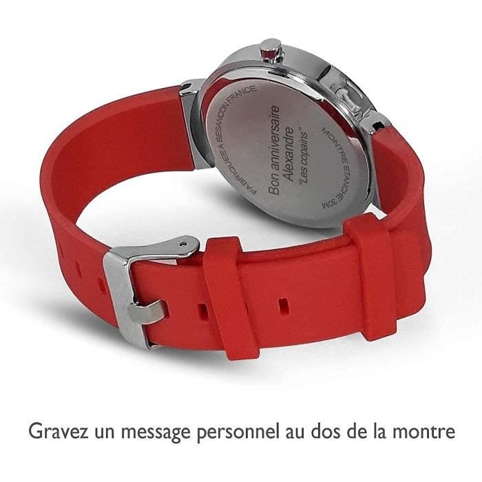 Montre Personnalisable Avec Gravure Du Nom Ou Pr nom Sur Le
