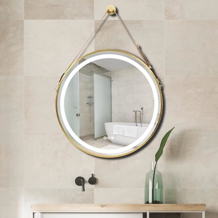 Miroir de salle de bain à LED, miroir lumineux à LED, miroir à LED tactile  SDWD2906-2