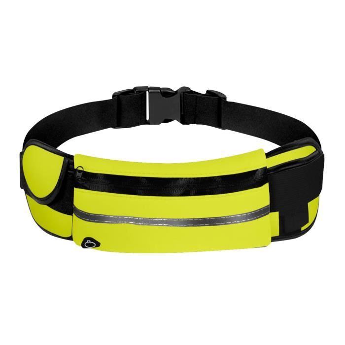Sac Banane de Sport Jaune Fluo AVIZAR Universel Polyester Ceinture Mixte Jaune fluo Cdiscount Bagagerie Maroquinerie
