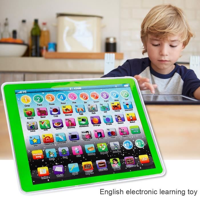 Tablette éducative Arabe Interactive Pour Enfants – Apprentissage Vocabulaire Et Jeux – Portable, Piles AA (non Incluses) – Cadeau Fille Garçon
