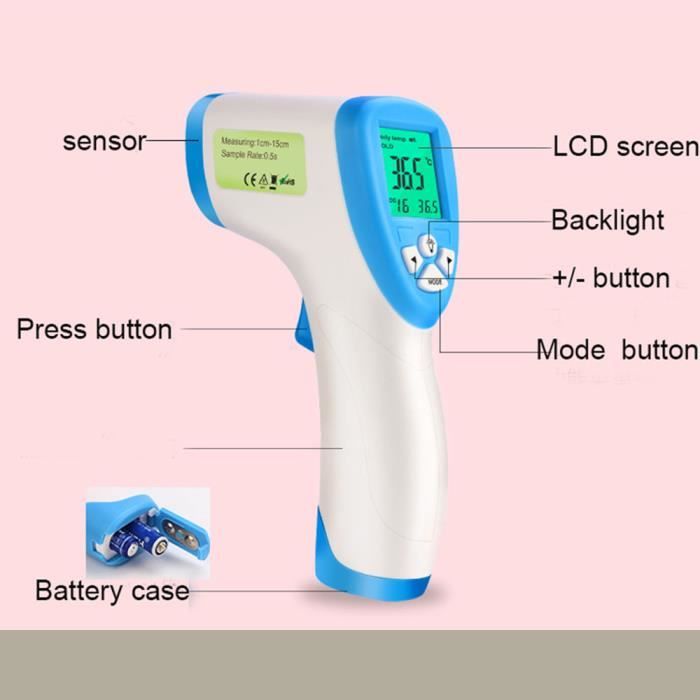 EUROPAPA Thermomètre de fièvre pour bébés, enfants, adultes EUROPAPA Thermomètre de fièvre pour bébés, enfants, adultes