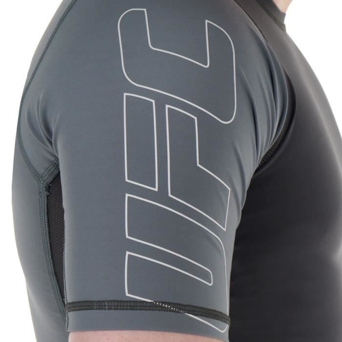 T shirt ufc reebok homme noir outlet