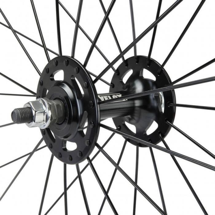 Roue de velo route fixie avant P2R rouge 700 mm Cdiscount Sport