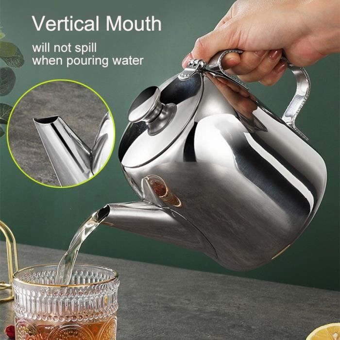Théière/Bouilloire En Acier Inoxydable Pour Cuisinière à Gaz - Argent