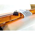 12V LED Barre Lumineuse Orange Flash Clignotant De Secours Stroboscope Camion Auto 1200mm -2