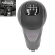 Tbest Pommeau Shift Remplacement de bâton de pommeau de levier de vitesse MT 6 vitesses pour Honda Civic DX EX LX 2006-2011(Noir )-2