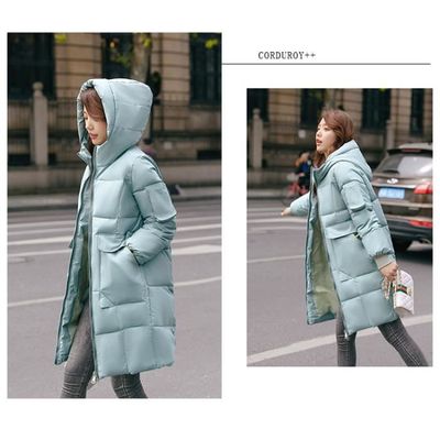MANTEAU Femme Hiver Taille plus couleur unie couleur unie Coton Vert GOGOQ Vert Cdiscount Pret a Porter
