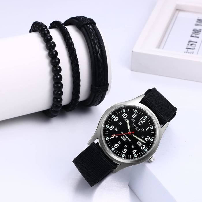 Montre homme bracelet best sale tissu