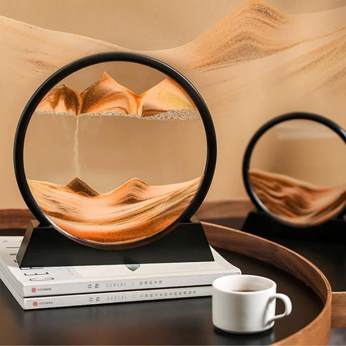 AVCULT Peinture De Sable Qui Coule, 7.5 Pouce 3D Dynamiques, Images De Sable Rotatives Dynamiques Verre AVCULT Peinture De Sable Qui Coule, 7.5 Pouce 3D Dynamiques, Images De Sable Rotatives Dynamiques Verre