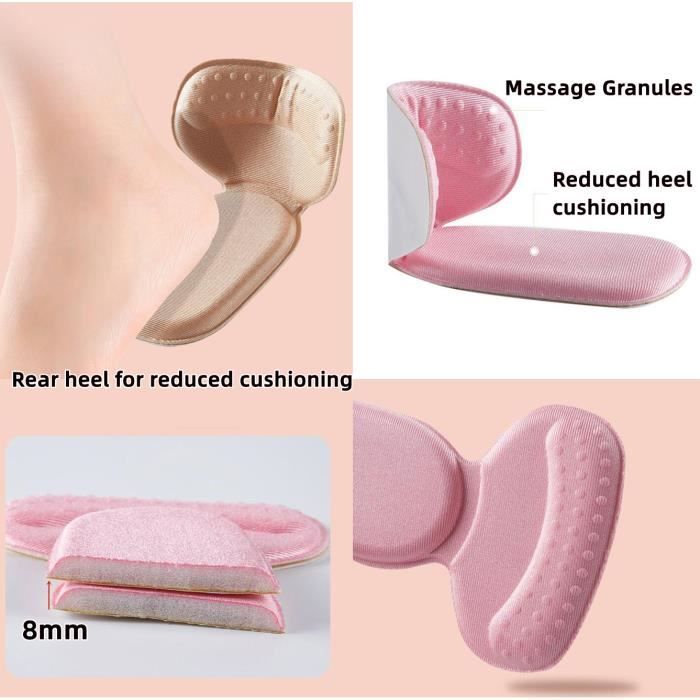 8 Semelles Antidérapantes Autocollantes - Pour Talons, Sandales, Bottes - Translucides Et Stables