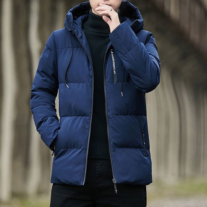Veste Homme Hiver Doudoune à Capuche Chaude - Parka Épais Confortable Pour Tous Les Jours - Blouson Thermique Classique Décontracté
