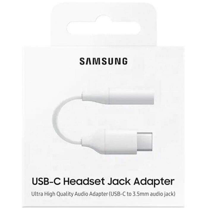 Adaptateur jack 3.5 mm TRS femelle vers USB-C mâle - Longueur 6 cm
