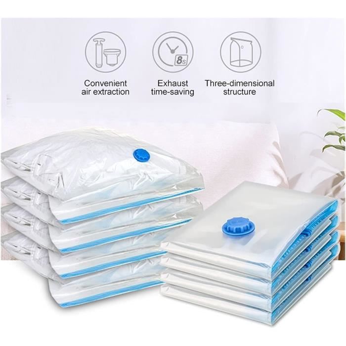 Sac D Aspirateur Air Sac A Aspirateur Scellant Couette Couette Vetements Organisateur Stockage Emballage Accueil Frontiere Cdiscount Maison