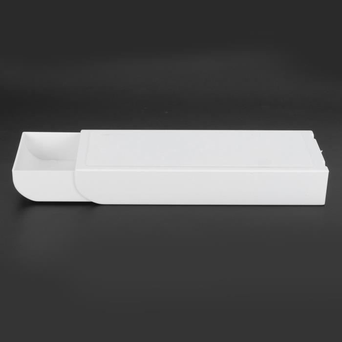 Lot De 2 Boîtes à Stylos Adhésives Invisibles Sous Bureau - Rangement Secret Gris
