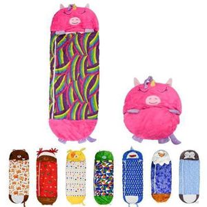Sac De Couchage Pour Enfants Avec Oreiller Et Couverture Amovibles, Tapis De Sieste Extra épais Pour Filles, 150 X 61 Cm, Sacs De Couchage Pour Garderie, Préscolaire, Voyage, Camping, Licorne Rose