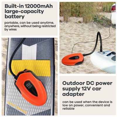 Pompe électrique pour planche de paddle à haute pression 20 PSI, pompe à air portable pour SUP pour gonfler et dégonfler les planches à pagaie debout, kayak, tente