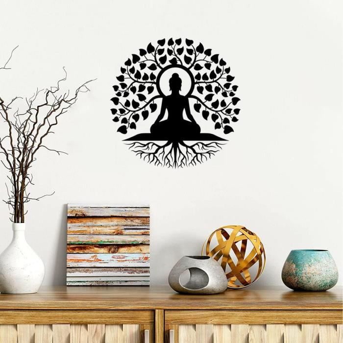 4 Pièces/ensemble Art Mural En Bois Mandala Fleur Arbre Vie, Géométrie  Sacrée Décor À Suspendre À La Maison, Pour Yoga Méditation Reiki Guérison