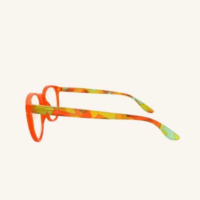 KEyes Lunette Loupe Homme Femme Lunettes de Lecture Dioptrie 1 5 Forme Ronde Couleur Orange Branches Flexibles Concu en Fran 328 Orange Achat Vente lunettes de lecture Mixte Adulte Cdiscount
