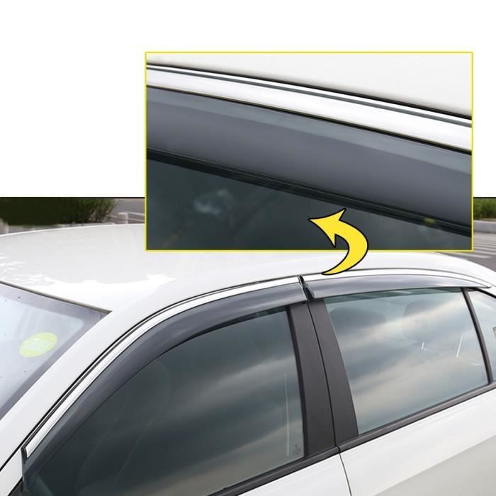 Pare-soleil,Déflecteur de vitre latérale pour Toyota YARIS L,accessoires  Auto,pare-soleil,style de - Type Gris foncé