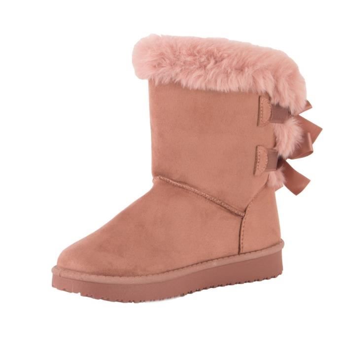 Bottines fourrure femme hot sale