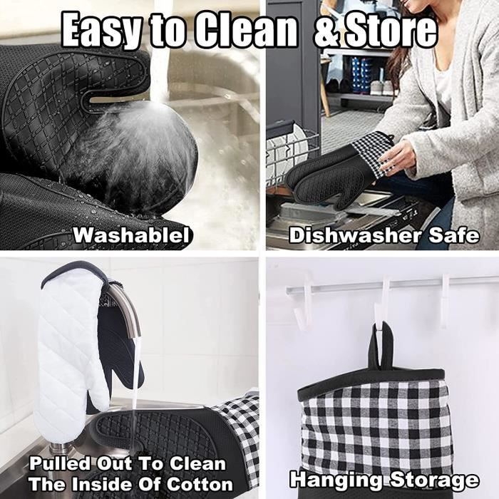 Mini Gants De Cuisine épais En Silicone Résistant à La Chaleur Pour Pâtisserie, Cuisine, Barbecue (gris