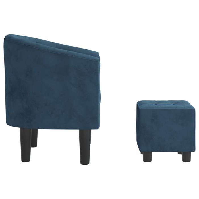 Fauteuil Cabriolet Reclinable Avec Repose-pieds - Noir Similicuir - Marque VidaXL - Neuf En Carton