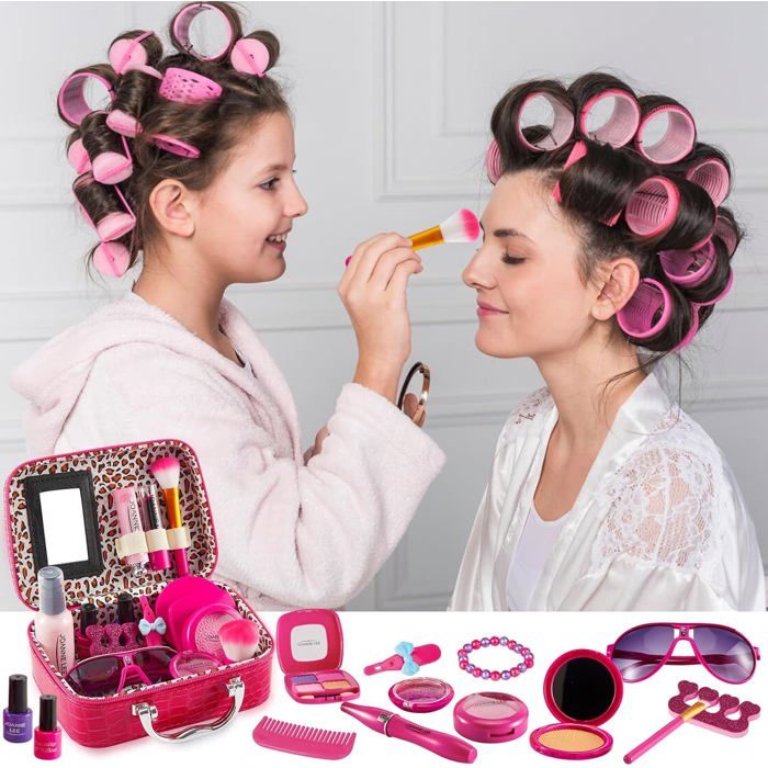 Maquillage Enfant Fille , Kit de Maquillage Enfant Fille,Non Toxique