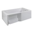 Tablier pour bain-douche Malice - Jacob Delafon - Aluminium laqué blanc - 170x90 cm-0