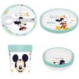 Pack repas 2ème age THERMOBABY MICKEY - 3 Assiettes + un gobelet + 1 cuillère-0