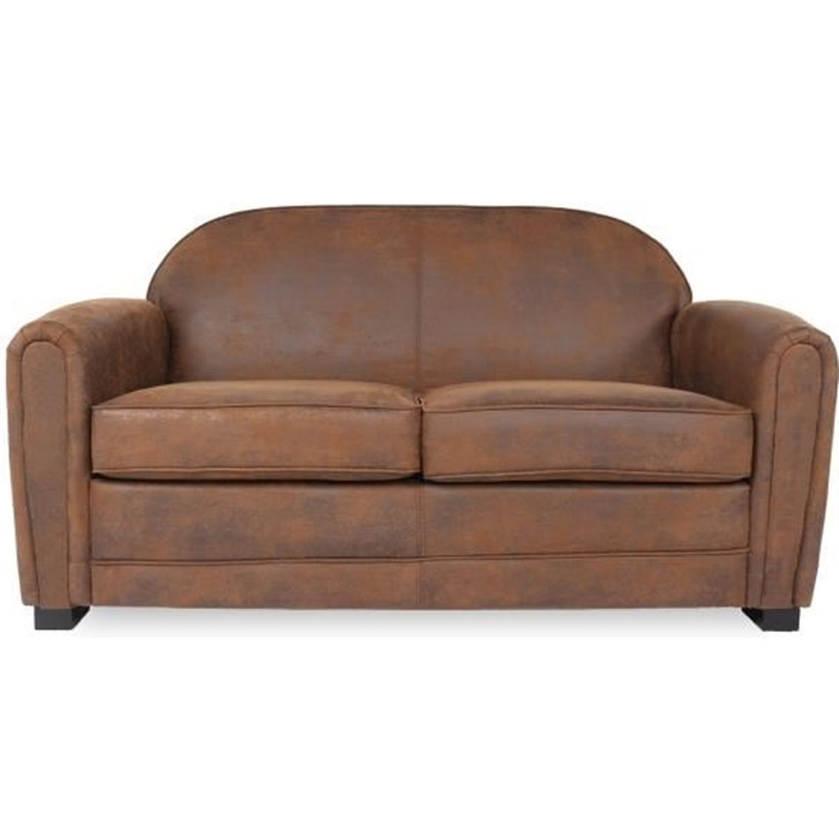 Canapé club 2 places William Vintage Cdiscount Maison