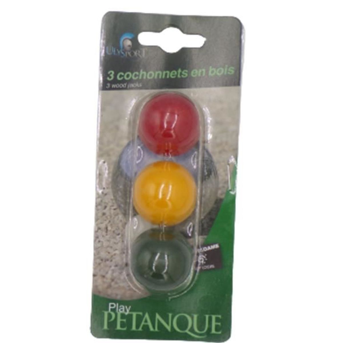 filet de 25 cochonnets en bois BUTS DE PETANQUE