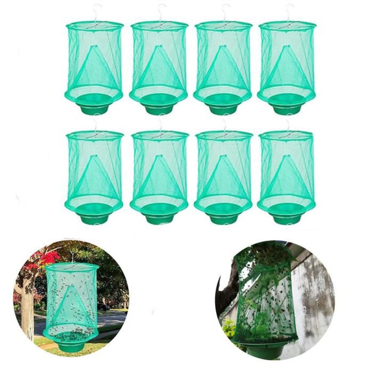 Boules De Pièges À Mouches De 10pcs Pouces Receveur Mouches Collantes