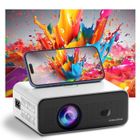 Mini Projecteur Portable - Videoprojecteur 4K Supporté - Android 11.0 - Auto Keystone - VISULAPEX V12 Pro - 5G WiFi 6 BT 5.2