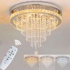 WILTEC Luminaire de plafond moderne à LED en cristal pour la décoration d'intérieur