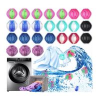 Boule Anti Poils Machine à Laver, 24 Pièces  Boule de Lavage Réutilisable Colorfast Pour  Du Linge De Lit et Des Cheveux