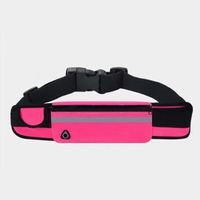 Brassard smartphone,Sac de sport universel, 6.5 pouces, ceinture de Jogging en plein air, Mini banane, Anti-vol - Rose Red[A9]