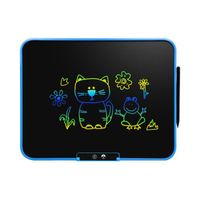 Tablette Dessin Enfant 16 Pouces - GYROOR - Ardoise Magique Portable Effaable - Bébé - Bleu - A partir de 3 ans