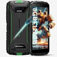 Telephone portable DOOGEE S41MAX 5.5 pouces 6300mAh Robuste Smartphone 16+256Go Android 13-NFC-déblocage du visage-13+8MP - Vert