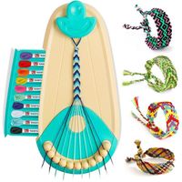 Kit Bracelet Fille, Kit d'artisanat de Bracelet d'amitié pour Filles 6-12 ans, DIY Kit Créatif Enfant Jouet Cadeau de Anniversaire